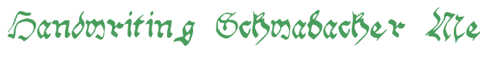 Handwriting Schwabacher Medium